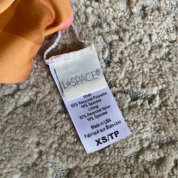 L*Space Seasta Surf Camellia Gingham Plaid Bikini Top Swim Tie Back Underwired - Picture 6 of 7